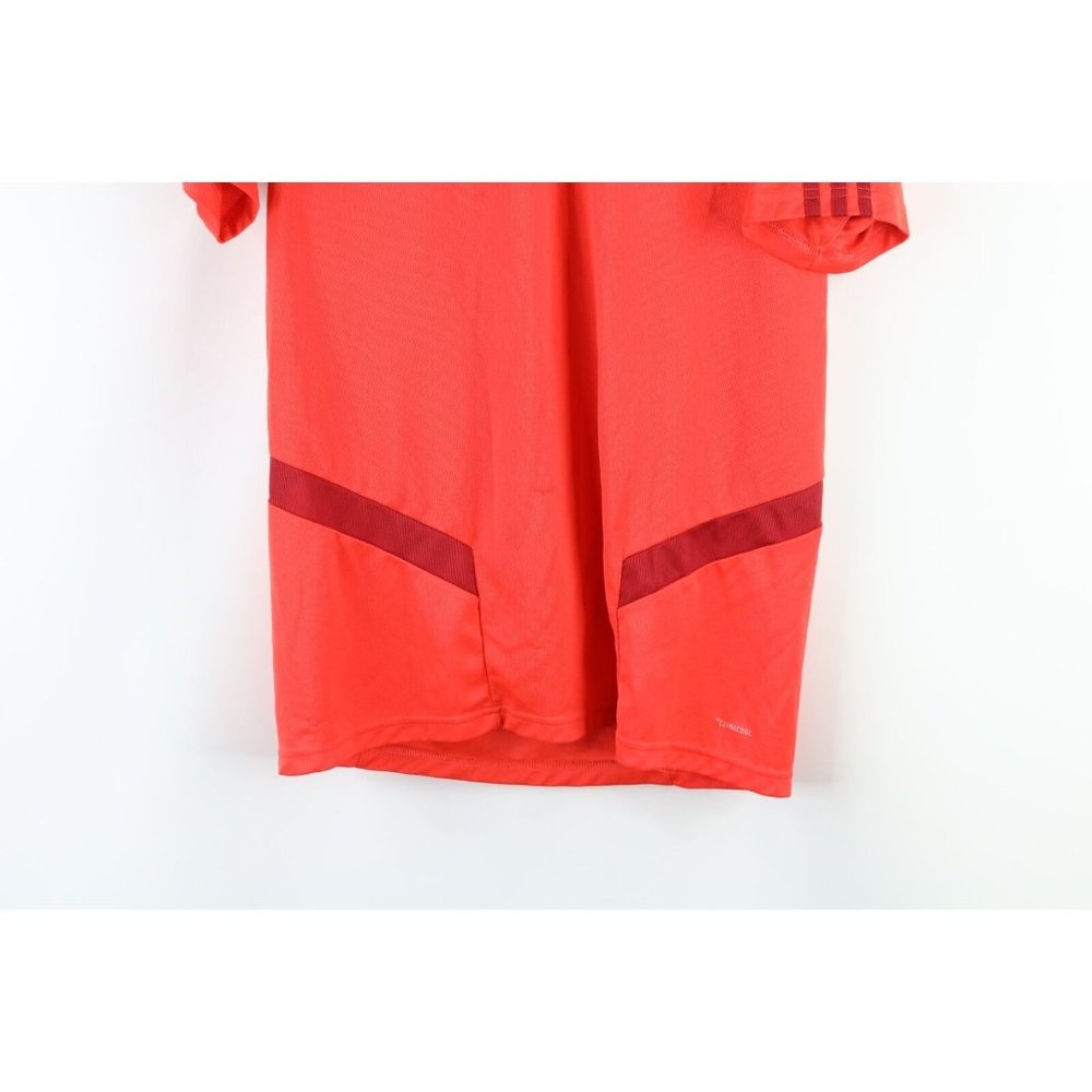 Adidas Mens Small Distressed Spell Out FC Bayern Munich Soccer Jersey Futbol Red - Picture 3 of 11